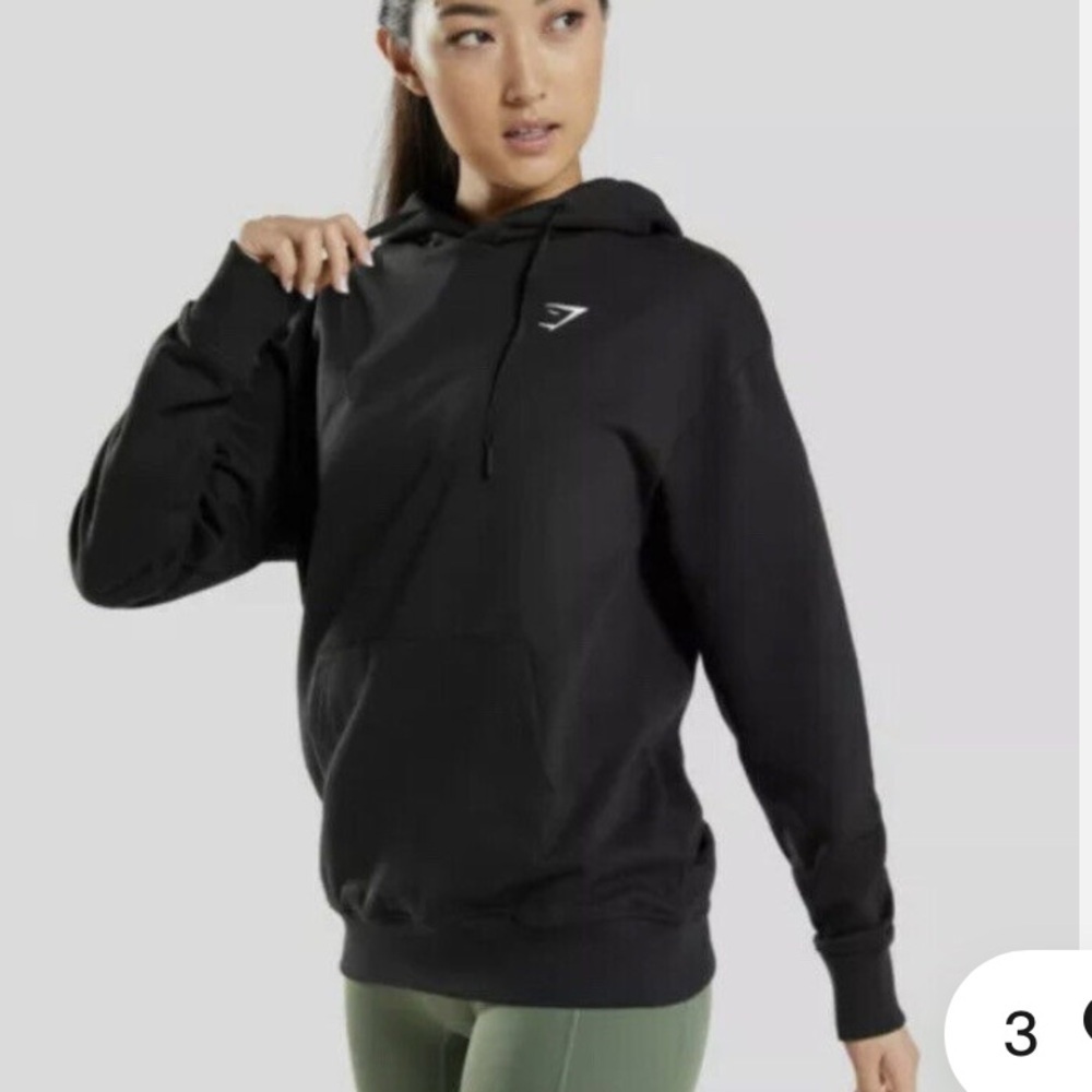 Gymshark Women's Training
Oversized Hoodie CL5 Black Small